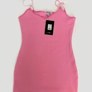 Pink mini dress